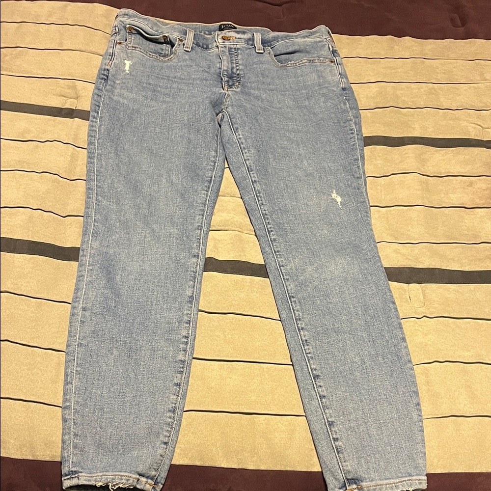 J. Crew Light Blue Mid-rise Skinny Jeans, Size 30